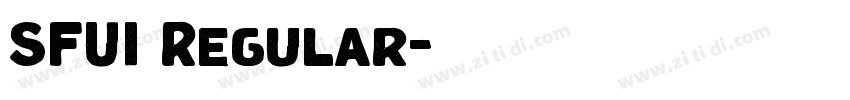 SFUI Regular字体转换 SFUI Regular字体转换